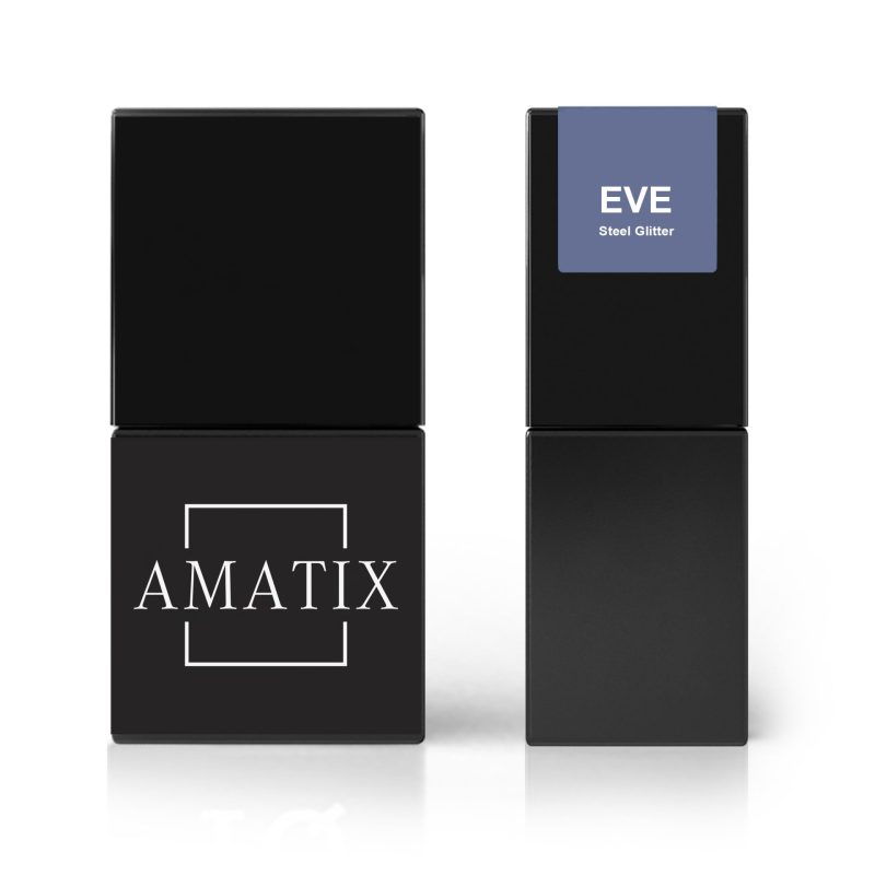 Amatix Gel Polish Eve 127 Steel Glitter 10ml TPO FREE