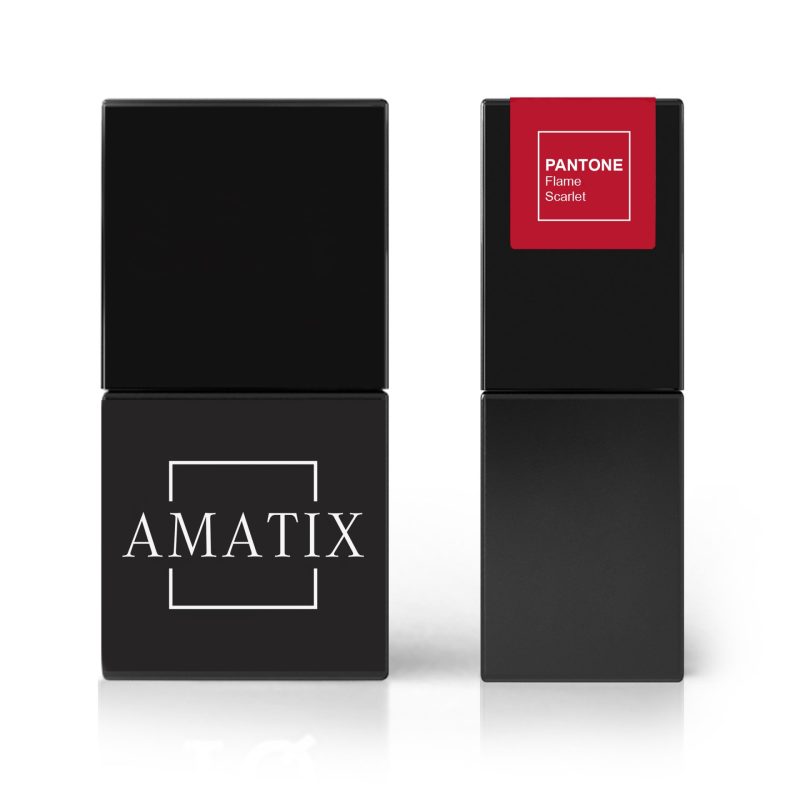 Amatix Gel Polish 203 Flame Scarlet 10ML TPO FREE