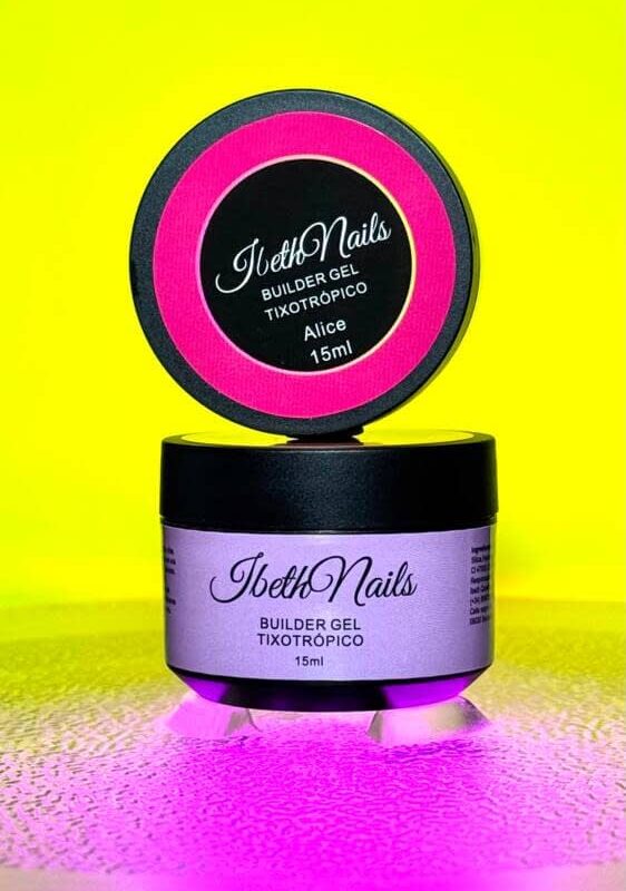 Gel para Construcción Tixotrópico Alice 15ml Fucsia Neón Ali-Tixo IbethNails