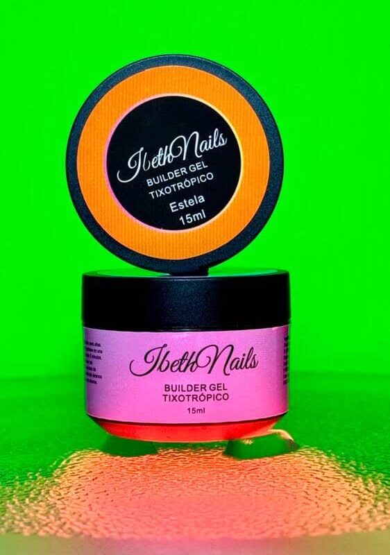 Gel para Construcción Tixotrópico Estela 15ml Naranja Neón Est-Tixo IbethNails