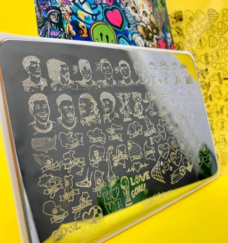 Placa Stamping Estampado Mundial/Fútbol PS-37 IbethNails