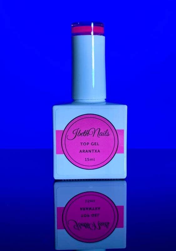 Top Gel Finalizador con Color Arantxa 15ml Fucsia Neón TGCARAN IbethNails