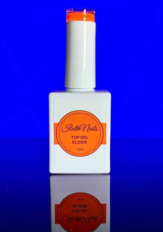 Top Gel Finalizador con Color Elodie 15ml Naranja Neón TGCELO IbethNails
